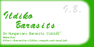 ildiko barasits business card